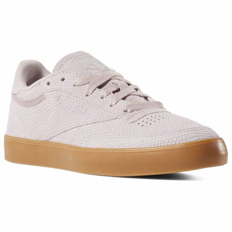 Reebok Club C Tenisky Damske - Svetlo Nachový TI1144WU